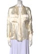 Alexandre Vauthier Silk V-Neck Blouse