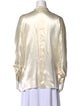 Alexandre Vauthier Silk V-Neck Blouse
