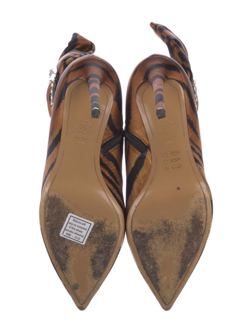 Alexandre Vauthier Satin Animal Print Boots