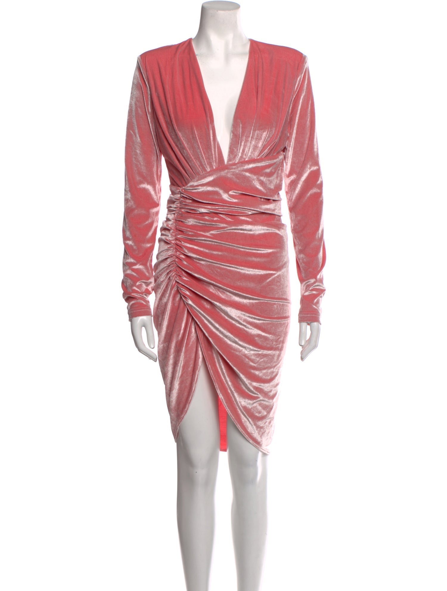 Alexandre Vauthier V-Neck Knee-Length Dress