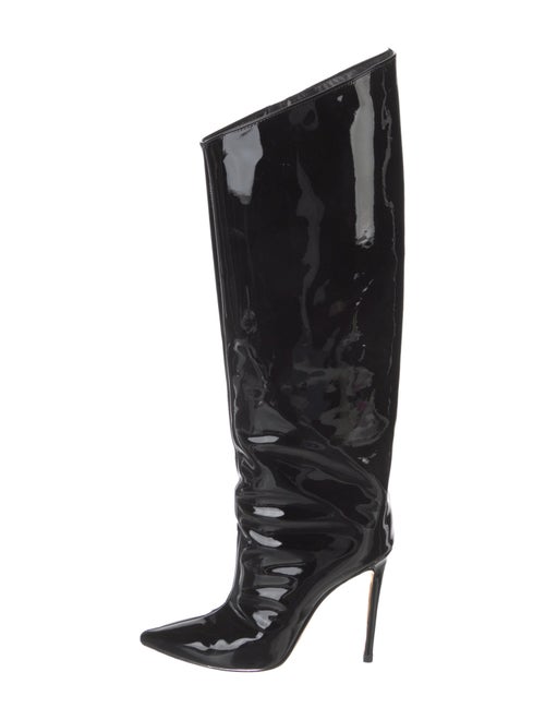 Alexandre Vauthier Patent Leather Lace-Up Boots