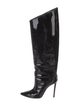 Alexandre Vauthier Patent Leather Lace-Up Boots
