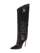 Alexandre Vauthier Patent Leather Lace-Up Boots