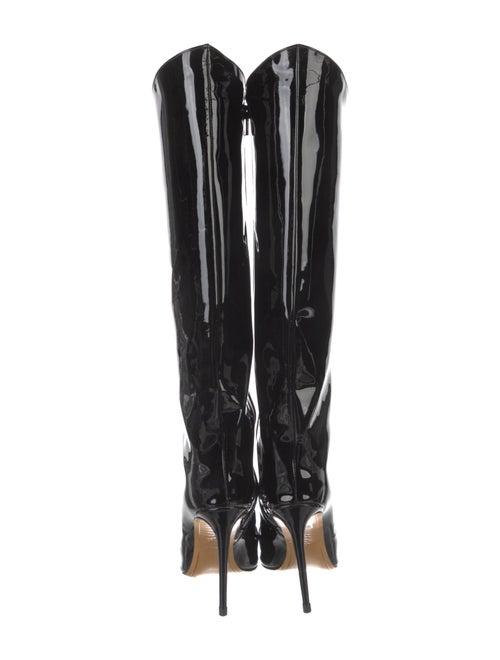 Alexandre Vauthier Patent Leather Lace-Up Boots