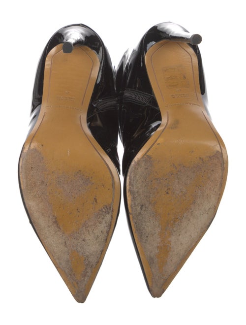 Alexandre Vauthier Patent Leather Lace-Up Boots