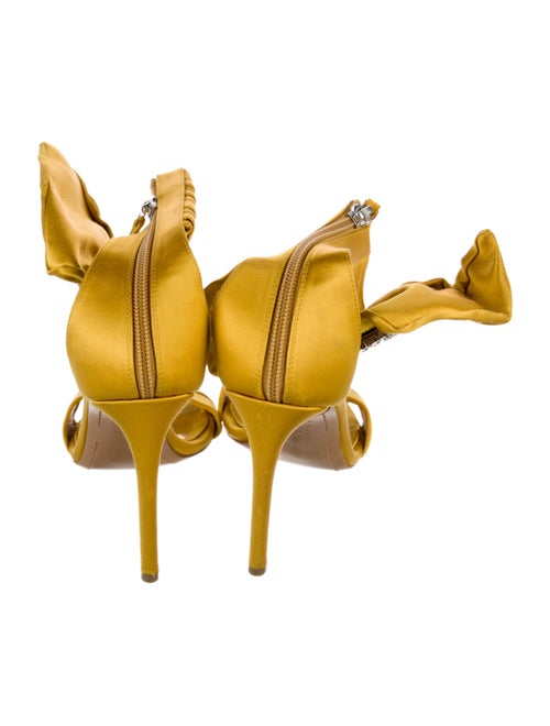 Alexandre Vauthier Suede Crystal Embellishments Sandals