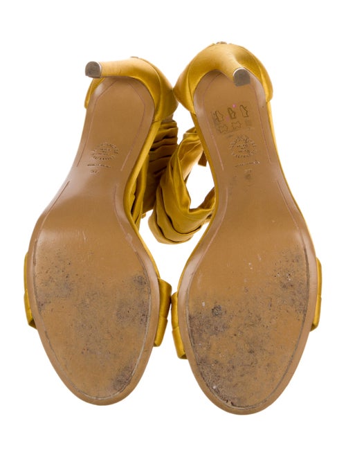 Alexandre Vauthier Suede Crystal Embellishments Sandals