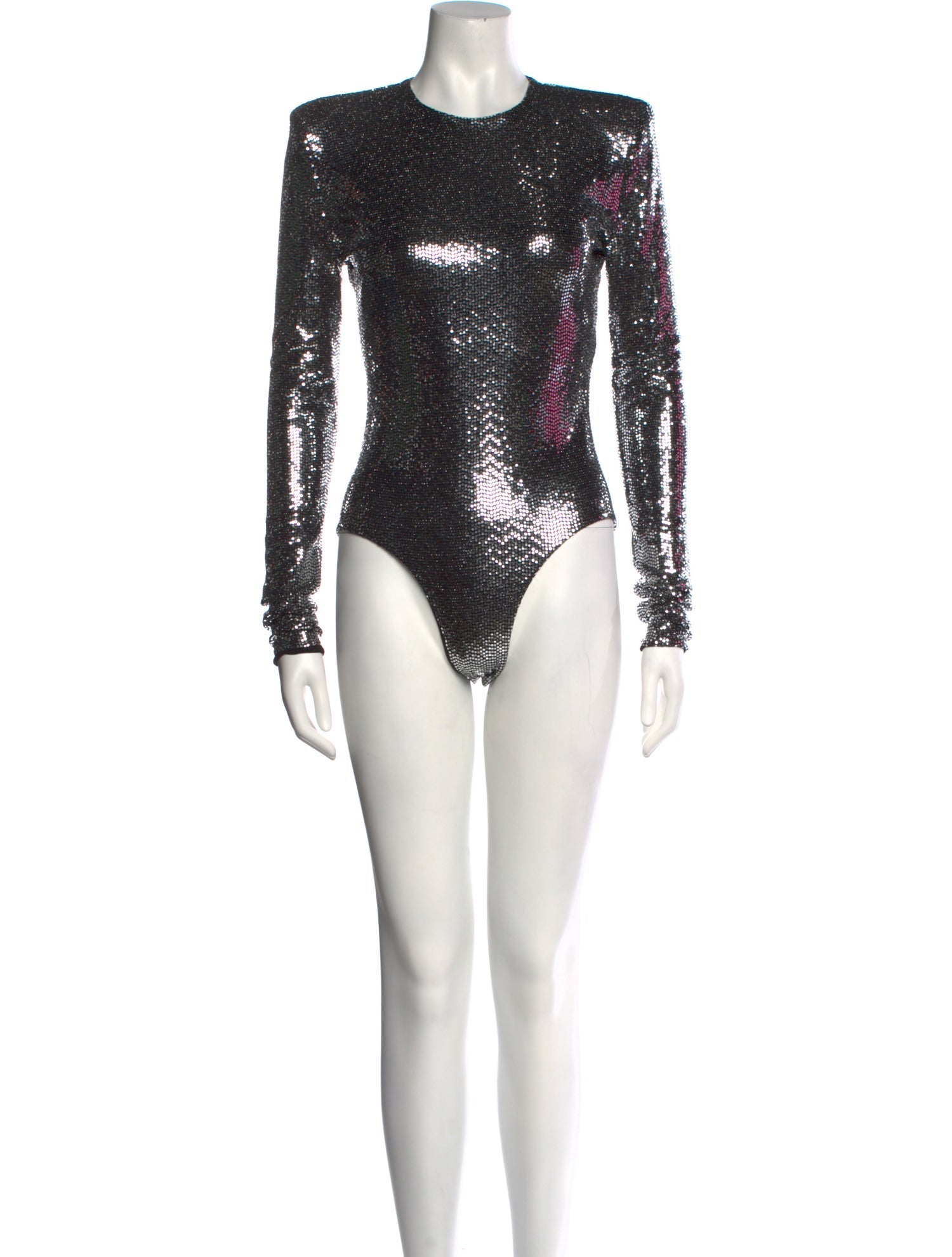 Alexandre Vauthier Mock Neck Long Sleeve Bodysuit