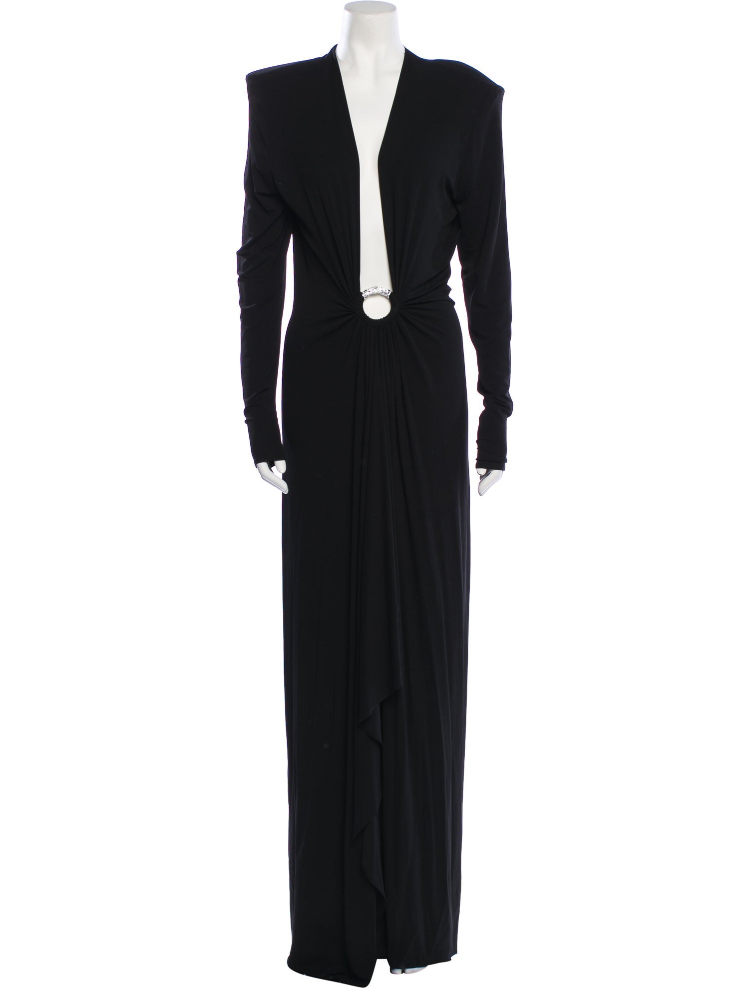 Alexandre Vauthier V-Neck Long Dress
