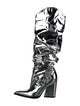 Alexandre Vauthier Patent Leather Lace-Up Boots