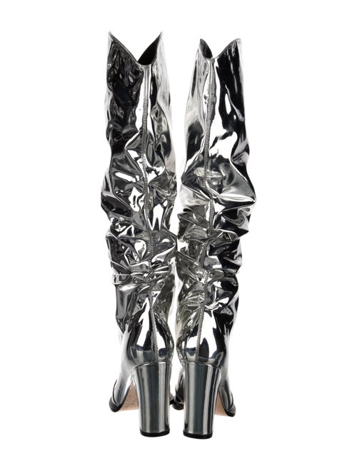 Alexandre Vauthier Patent Leather Lace-Up Boots