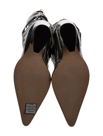 Alexandre Vauthier Patent Leather Lace-Up Boots