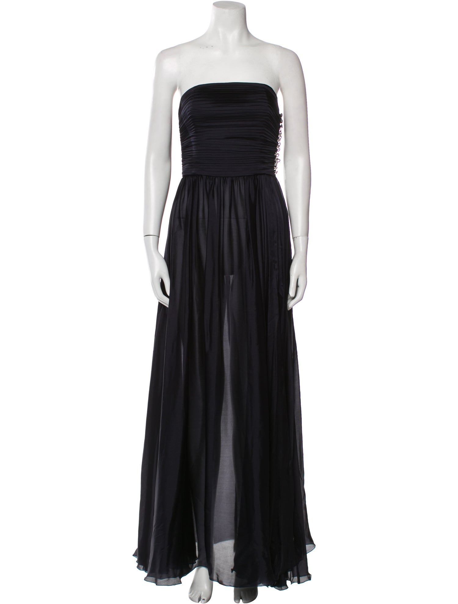 Alexandre Vauthier Silk Long Dress