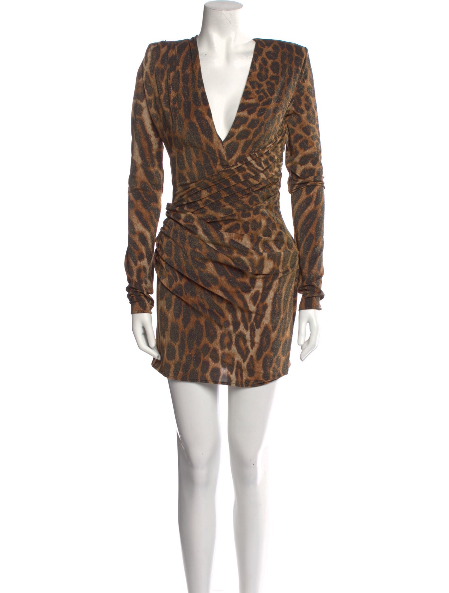 Alexandre Vauthier Animal Print Mini Dress w/ Tags