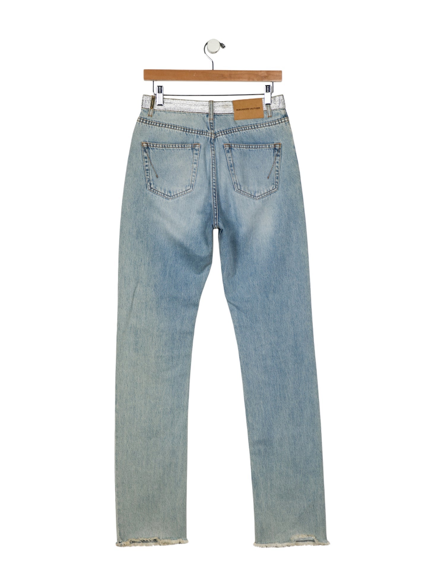 Alexandre Vauthier High-Rise Straight Leg Jeans