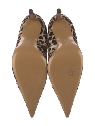 Alexandre Vauthier Velvet Animal Print Boots