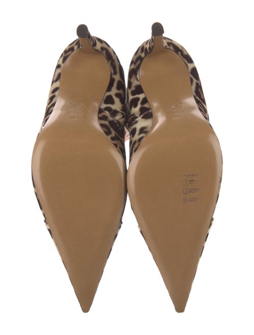 Alexandre Vauthier Velvet Animal Print Boots