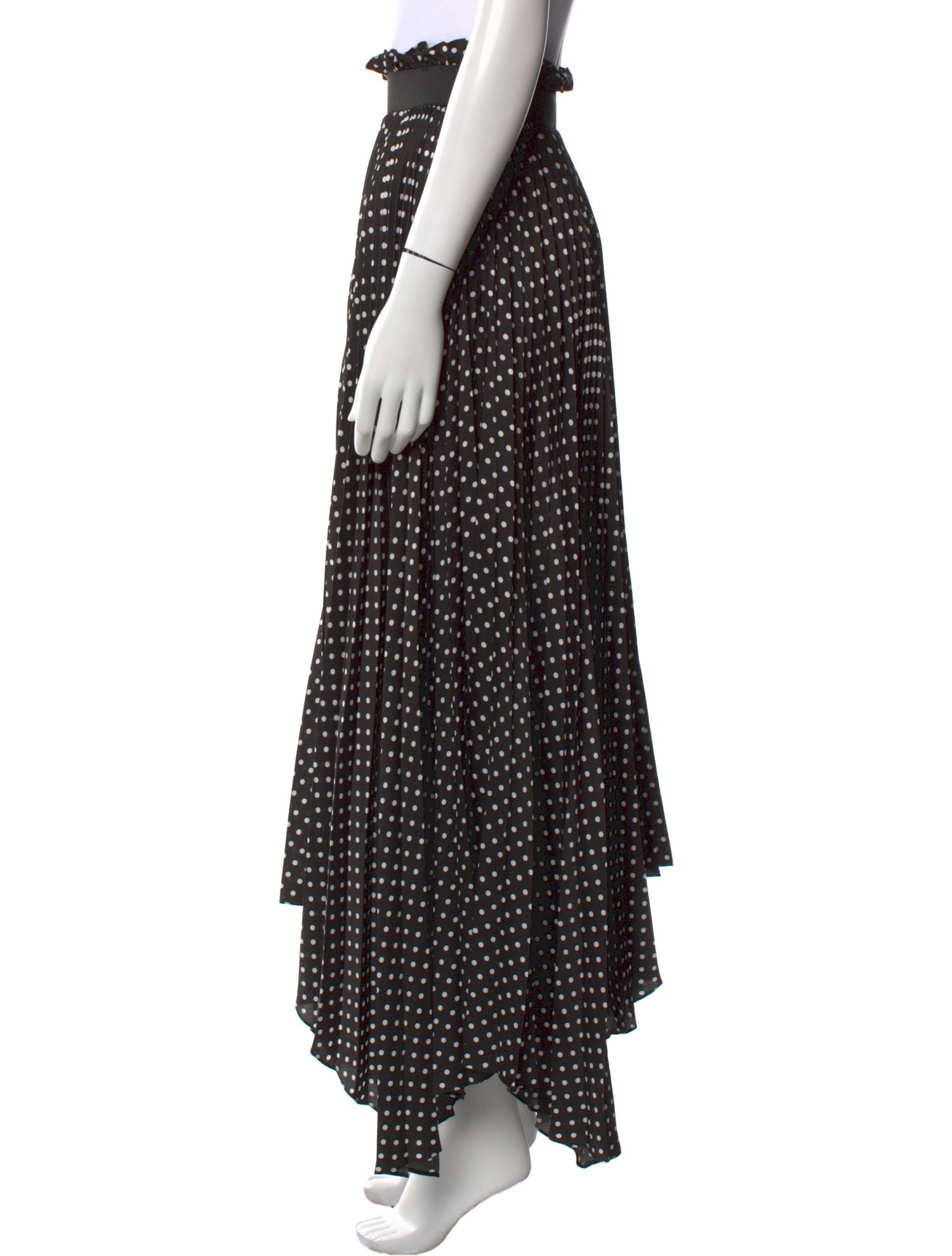 Alexandre Vauthier Polka Dot Print Long Skirt