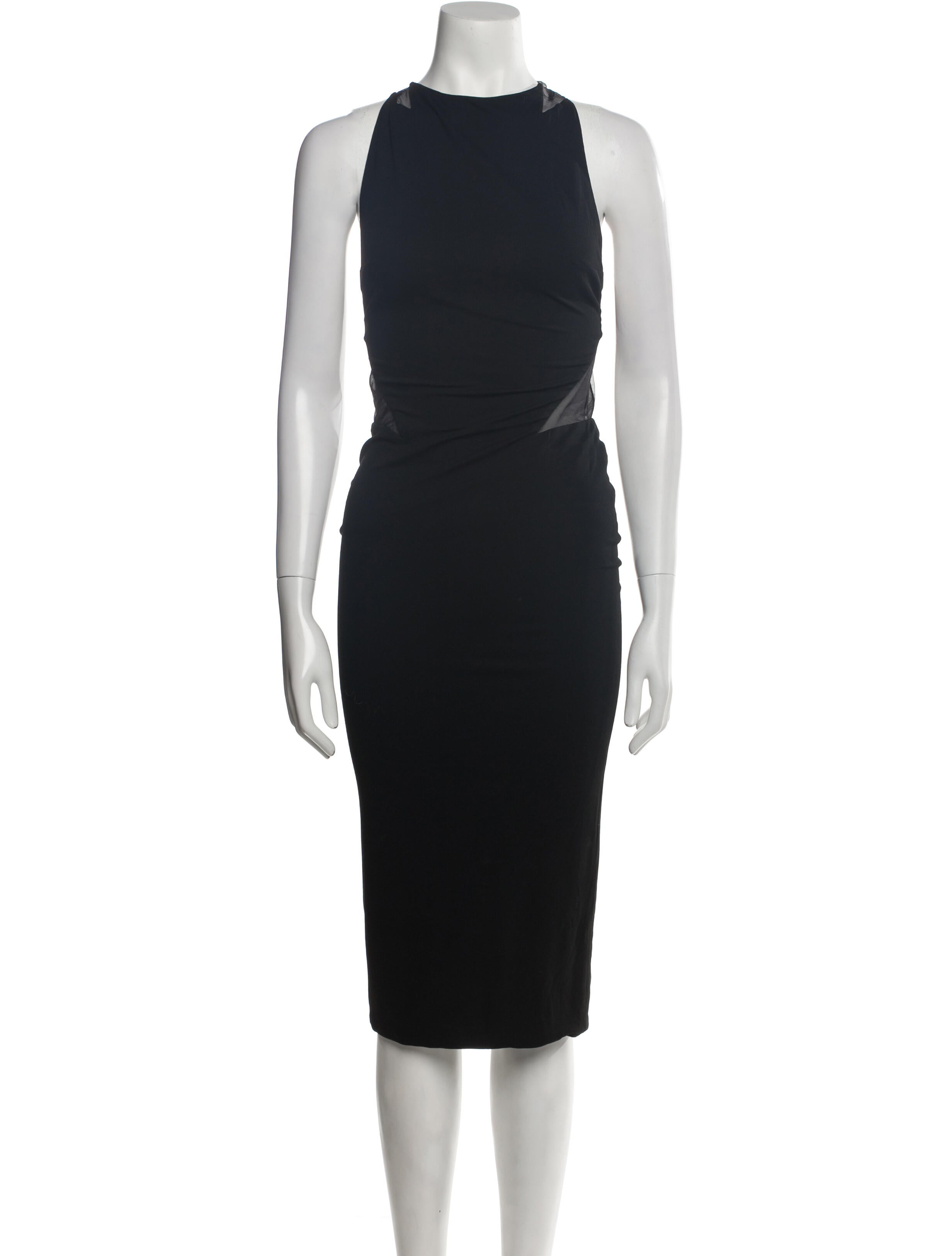 Alexandre Vauthier Crew Neck Midi Length Dress