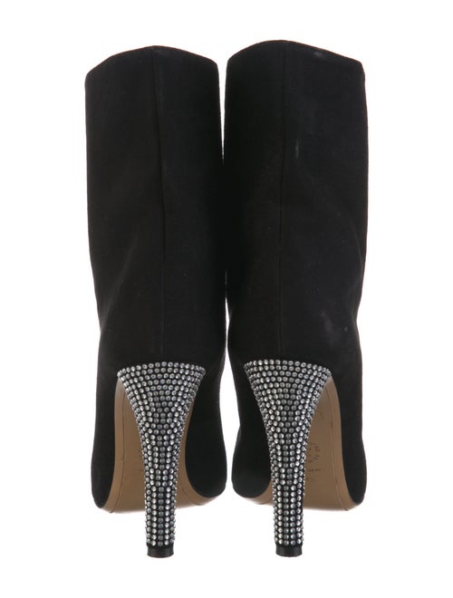 Alexandre Vauthier Suede Crystal Embellishments Boots