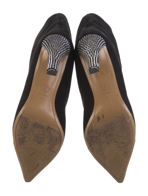 Alexandre Vauthier Suede Crystal Embellishments Boots