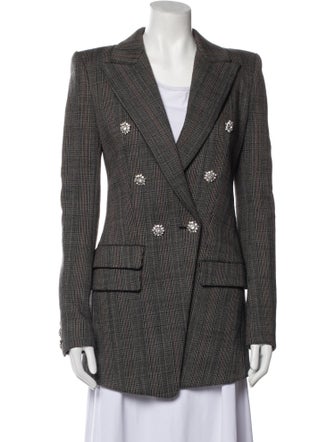 Alexandre Vauthier Plaid Print Blazer
