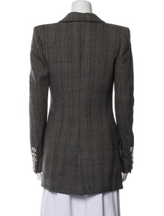 Alexandre Vauthier Plaid Print Blazer