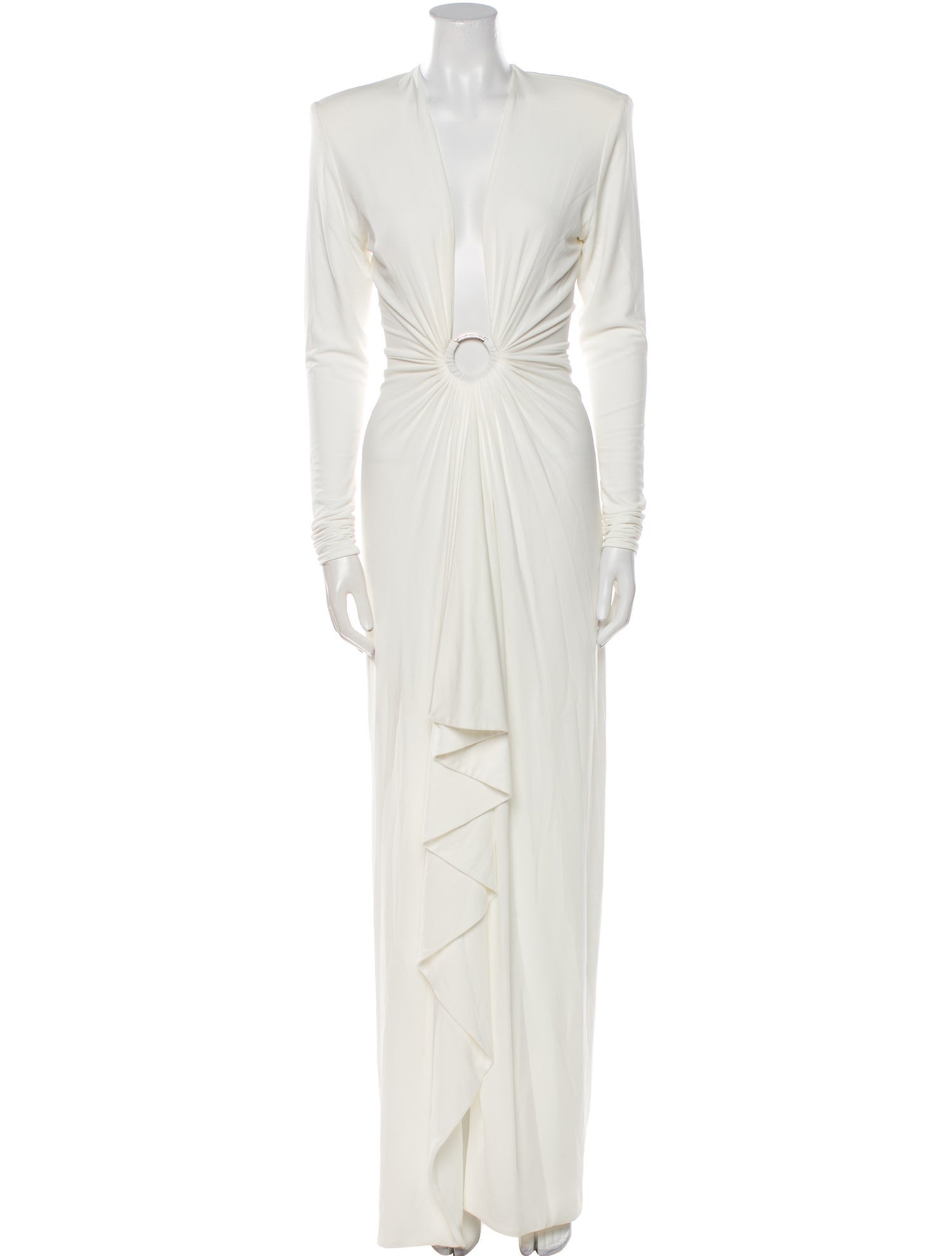 Alexandre Vauthier V-Neck Long Dress