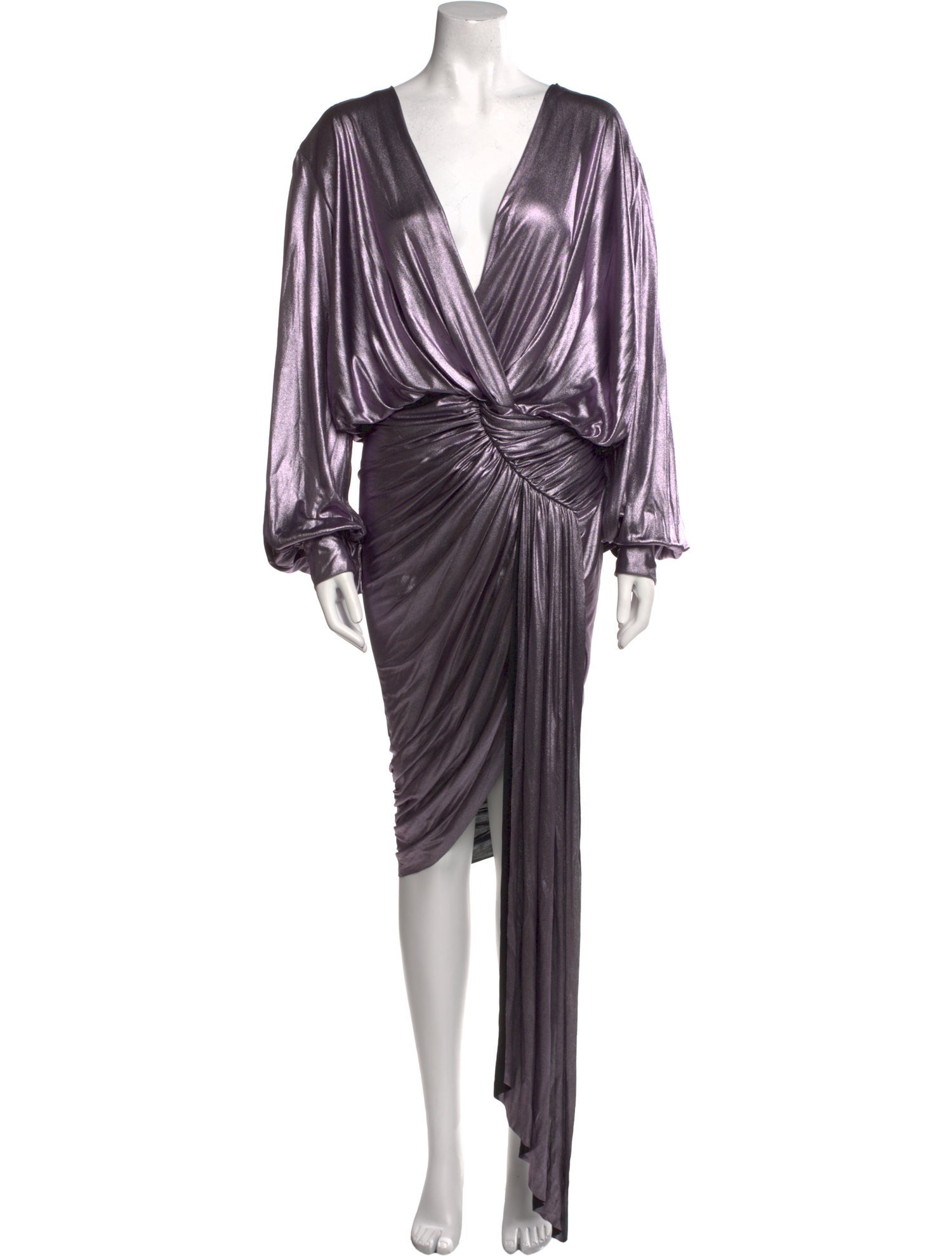 Alexandre Vauthier V-Neck Long Dress
