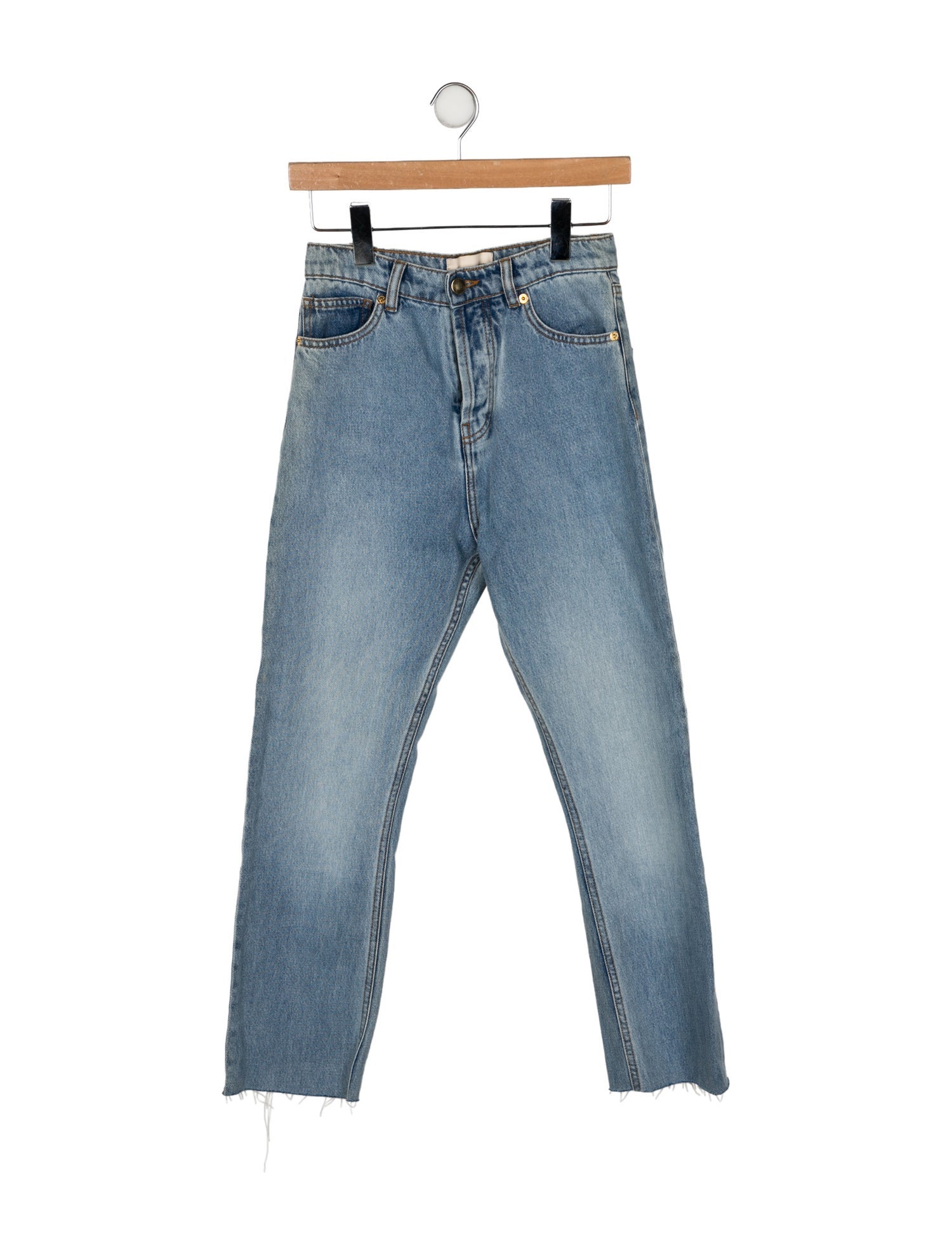 Alexandre Vauthier High-Rise Straight Leg Jeans