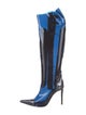 Alexandre Vauthier PVC Colorblock Pattern Boots