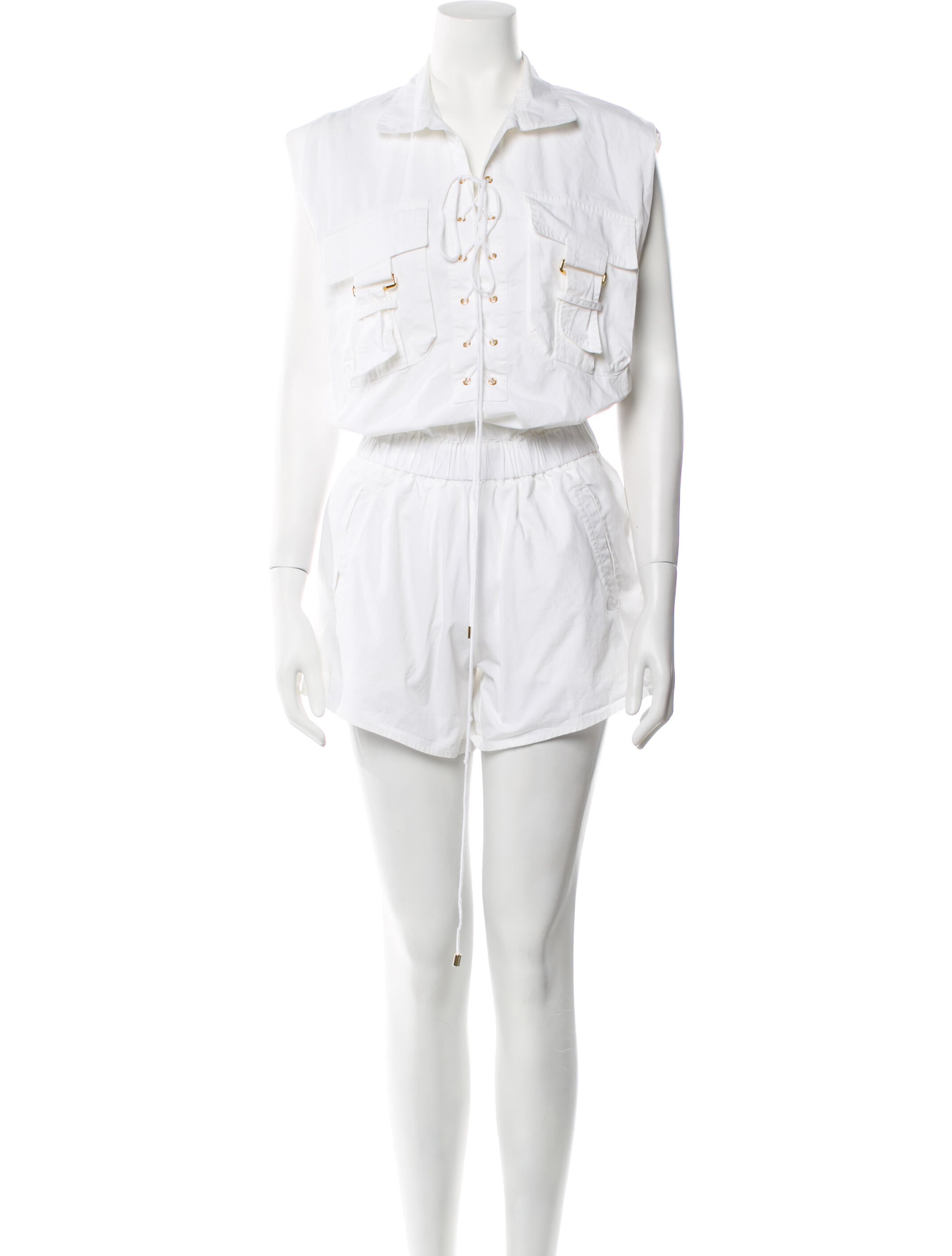 Alexandre Vauthier V-Neck Romper