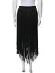 Alexandre Vauthier Fringe Trim Accent Long Skirt