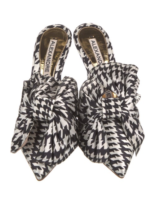 Alexandre Vauthier Satin Printed Mules