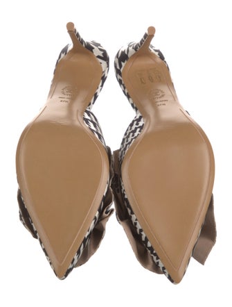 Alexandre Vauthier Satin Printed Mules