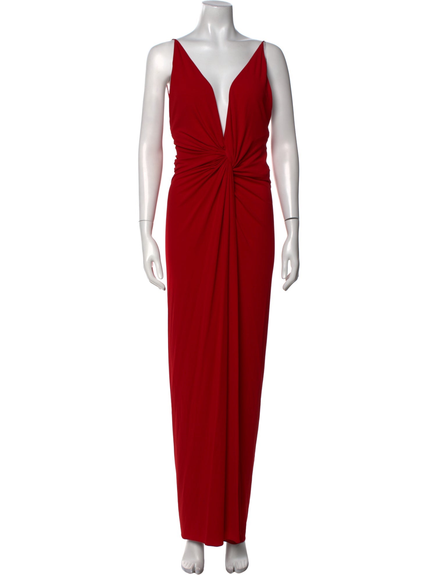 Alexandre Vauthier V-Neck Midi Length Dress