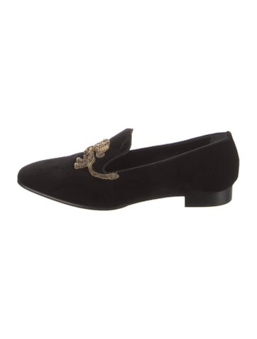 Alexandre Vauthier Loafers Velvet Sequin Embellishments 11