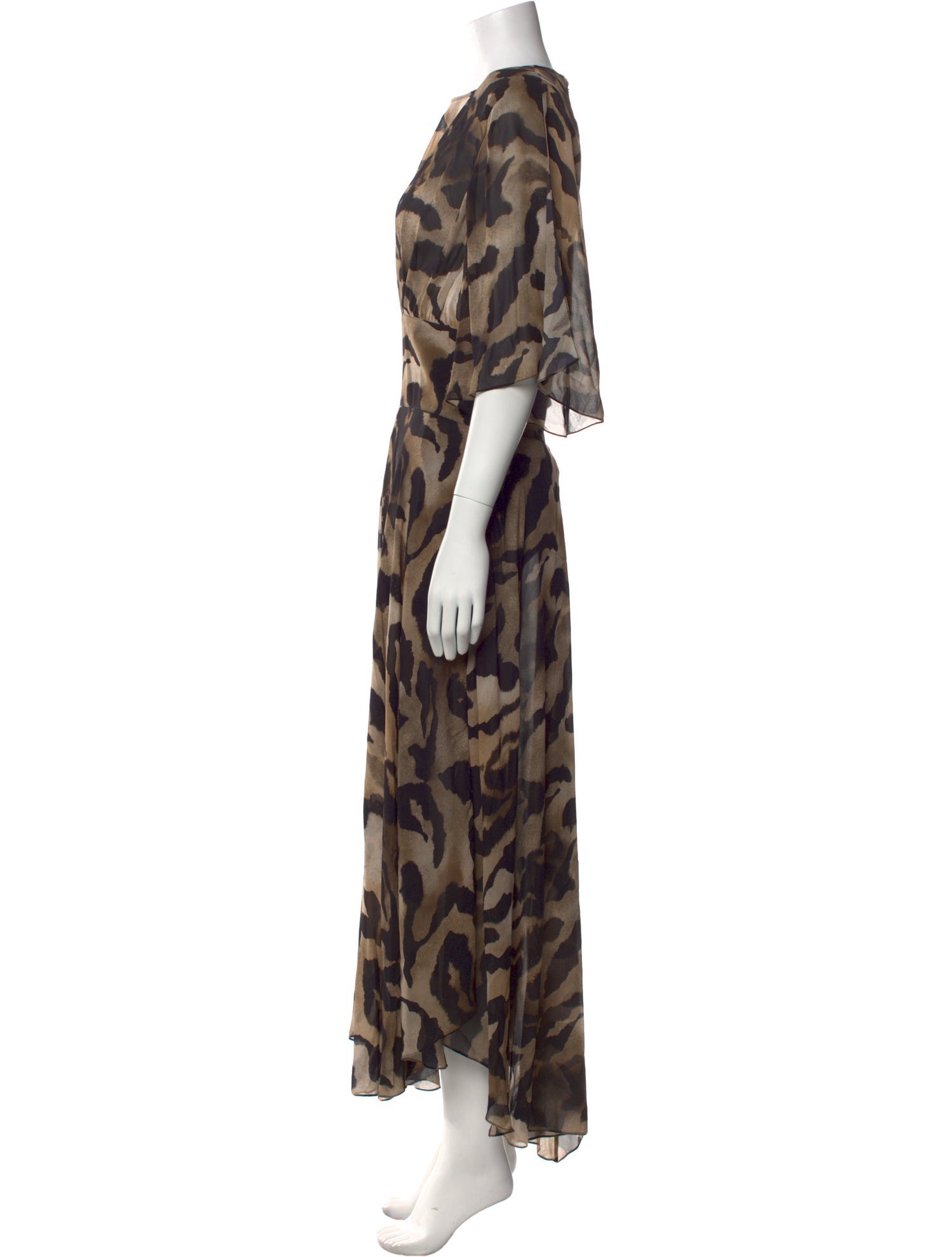 Alexandre Vauthier Printed Long Dress w/ Tags