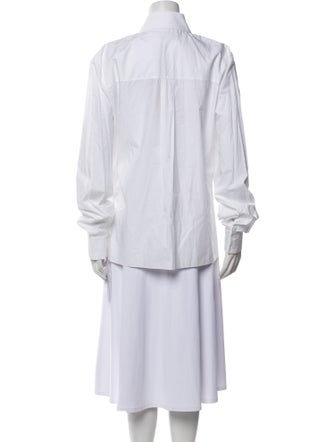 Alexandre Vauthier Long Sleeve Button-Up Top