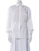 Alexandre Vauthier Striped Long Sleeve Button-Up Top
