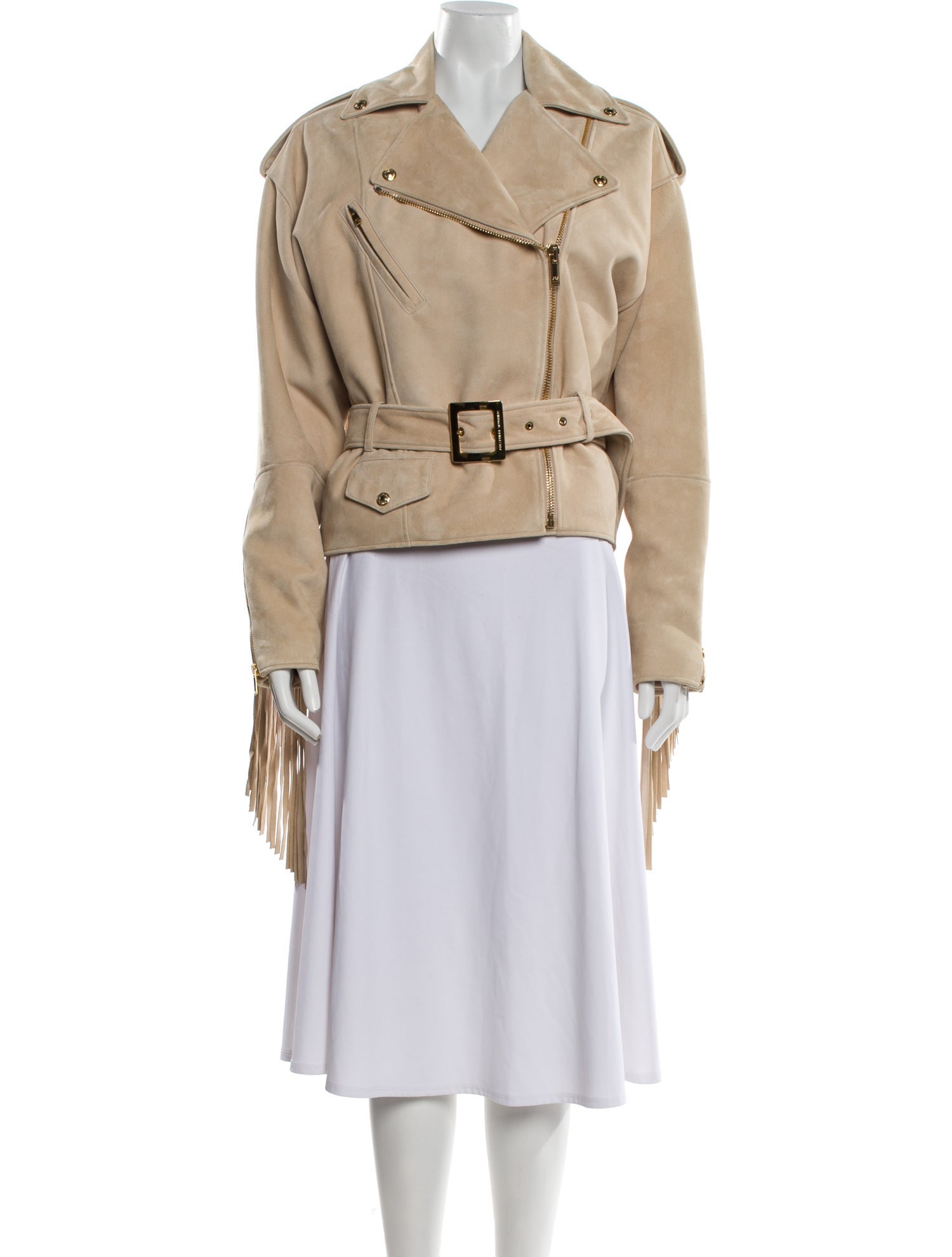 Alexandre Vauthier Suede Biker Jacket