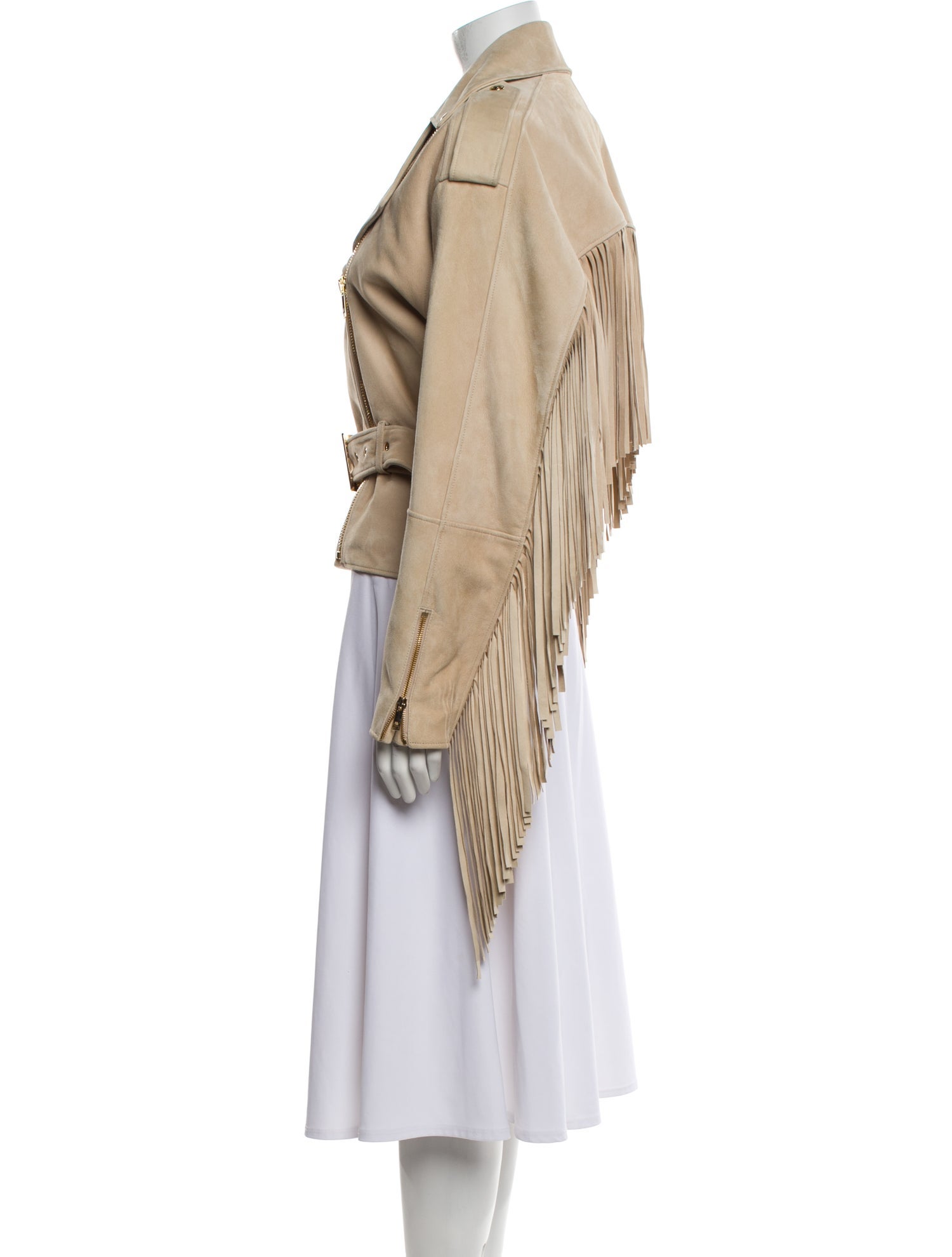 Alexandre Vauthier Suede Biker Jacket