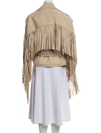 Alexandre Vauthier Suede Biker Jacket