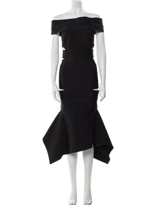 Alexandre Vauthier Off-The-Shoulder Midi Length Dress