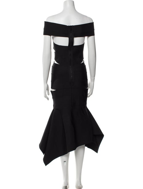 Alexandre Vauthier Off-The-Shoulder Midi Length Dress