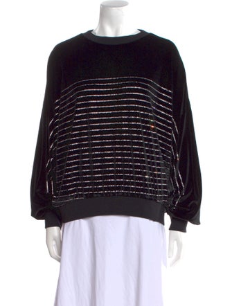 Alexandre Vauthier Striped Crew Neck Sweater w/ Tags