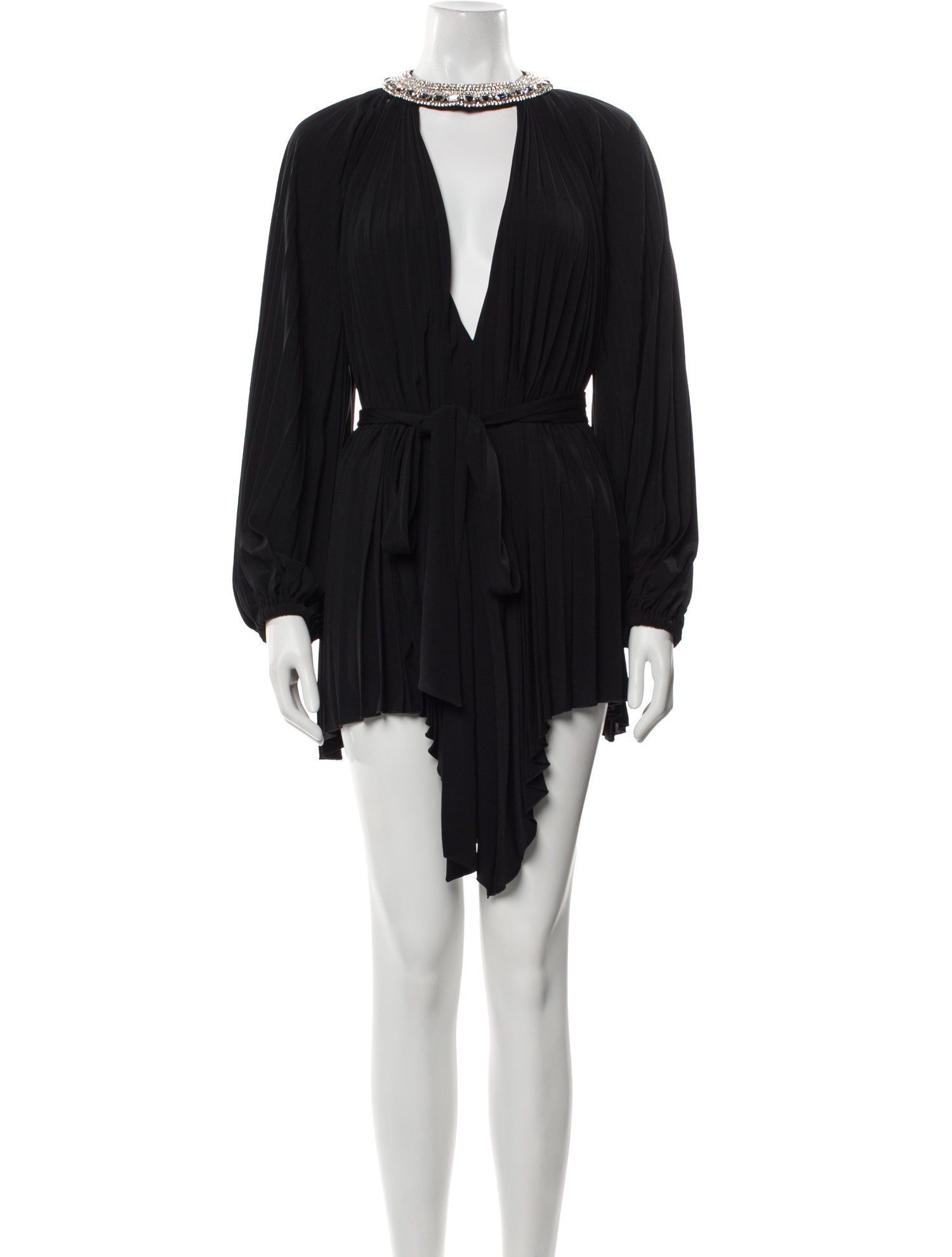 Alexandre Vauthier Plunge Neckline Mini Dress