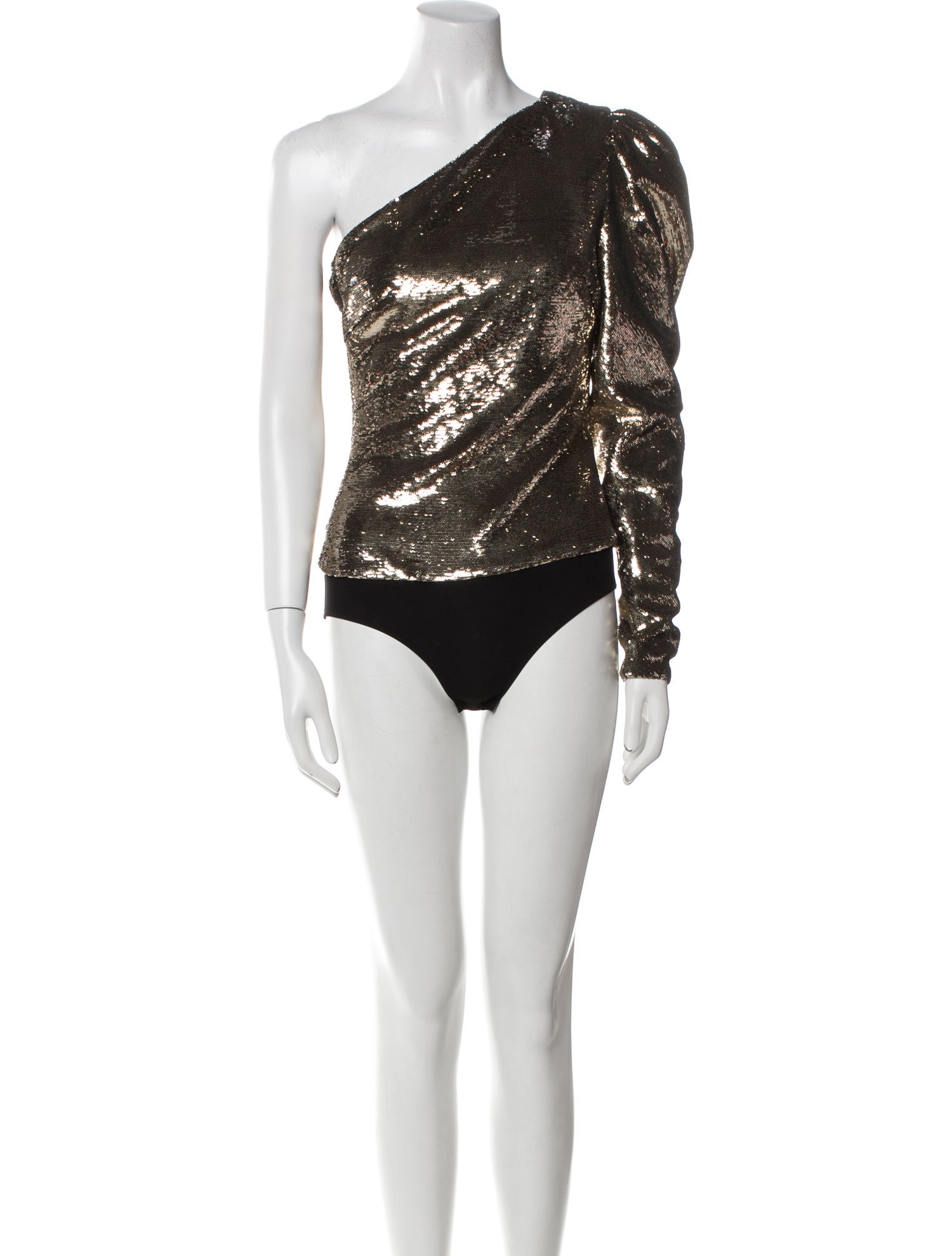 Alexandre Vauthier One-Shoulder Long Sleeve Bodysuit