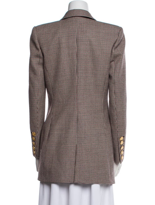 Alexandre Vauthier Wool Houndstooth Print Coat