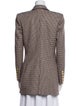 Alexandre Vauthier Wool Houndstooth Print Coat